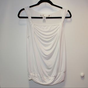 Max Studio sleeveless white tank top blouse
